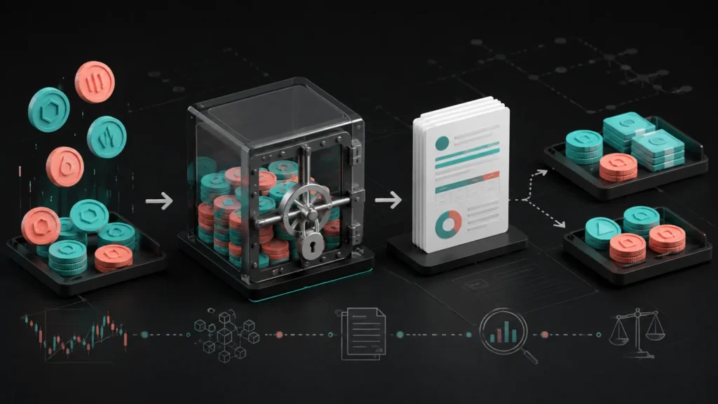 Digital assets frozen in an exchange vault followed by a creditor claim and partial recoveries
